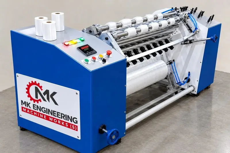 1050mm Stretch Film Roll Slitting Rewinding Machine