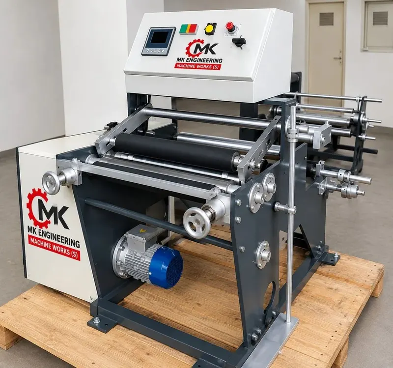 300mm Aluminium Kitchen Foil Roll Rewinding Machine