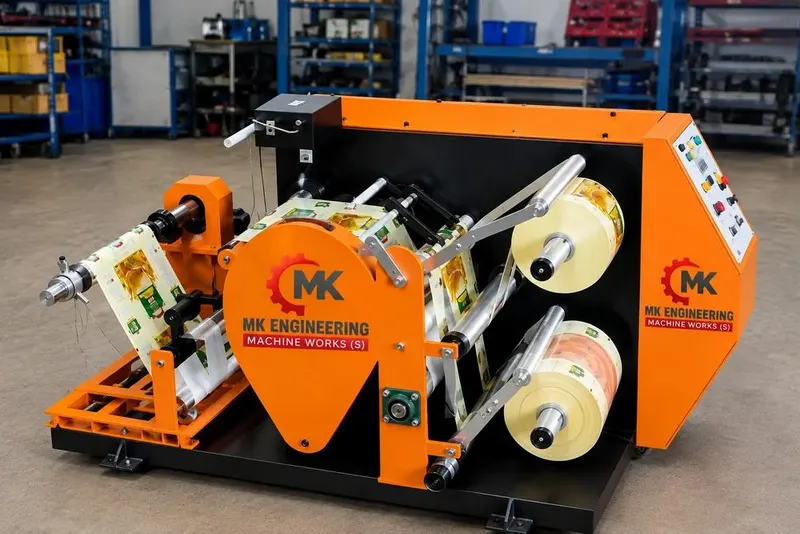 800mm Doctoring Cum Slitting Rewinding Machine