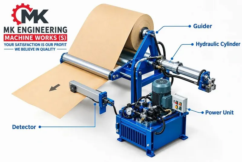 Web Guiding System Unwinder Unit